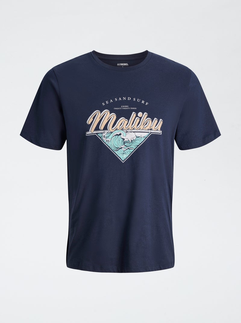 Katoenen JJ Rebel-T-shirt BLAUW - Kiabi