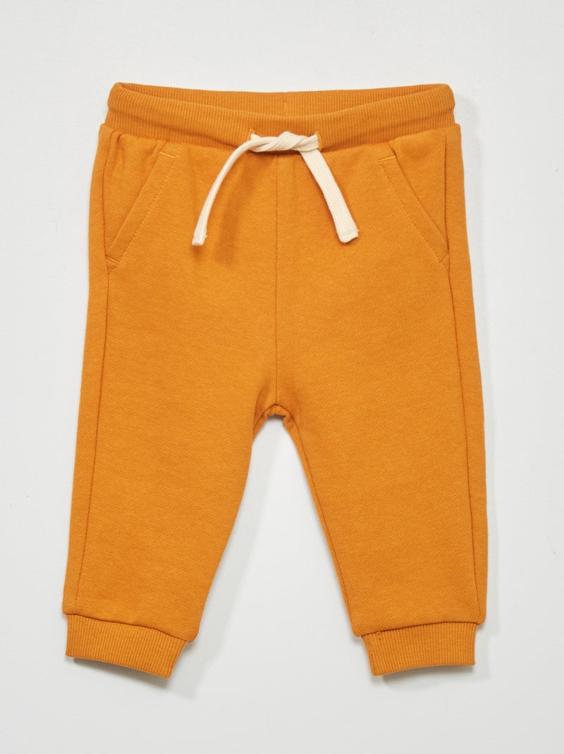 Katoenen joggingbroek - Uniseks GEEL - Kiabi