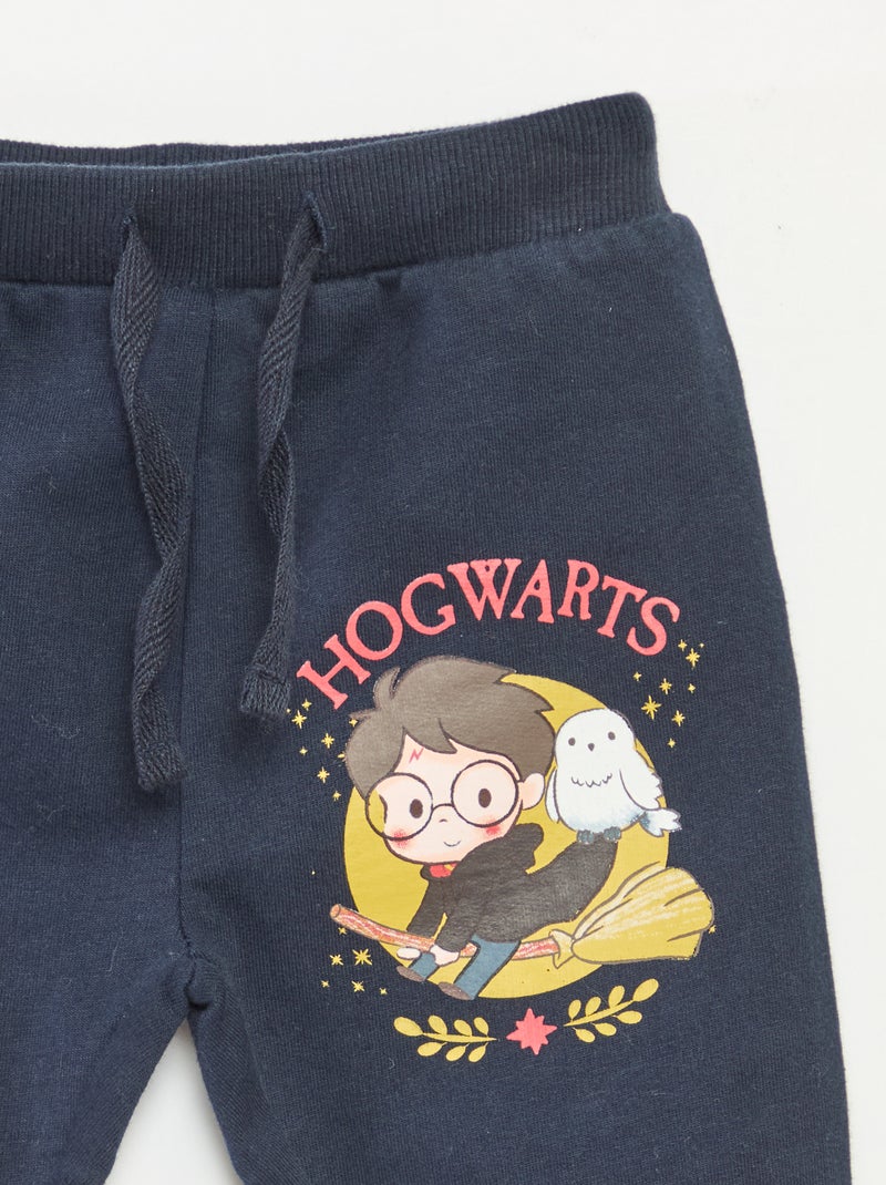 Katoenen joggingbroek met Harry Potter-print Blauw - Kiabi