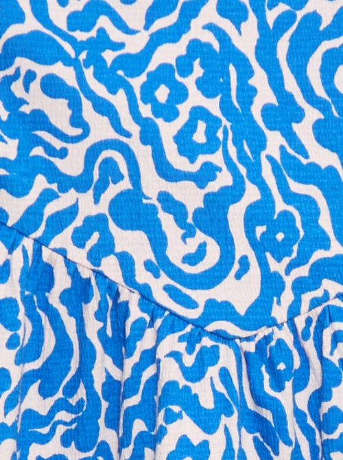 Katoenen jurk met bandjes - Kiabi