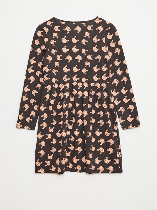 Katoenen jurk met motiefje - Kiabi Katoenen jurk met motiefje - Kiabi