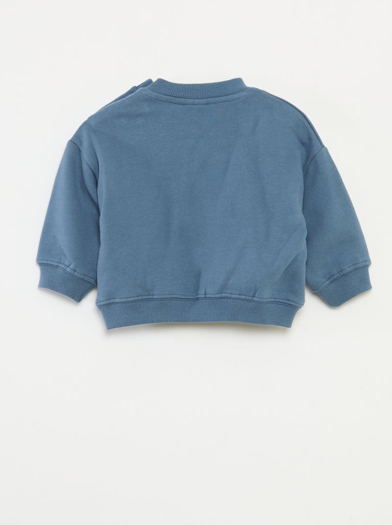 Katoenen kerstsweater 'Disney' 'Pluto' Blauw - Kiabi