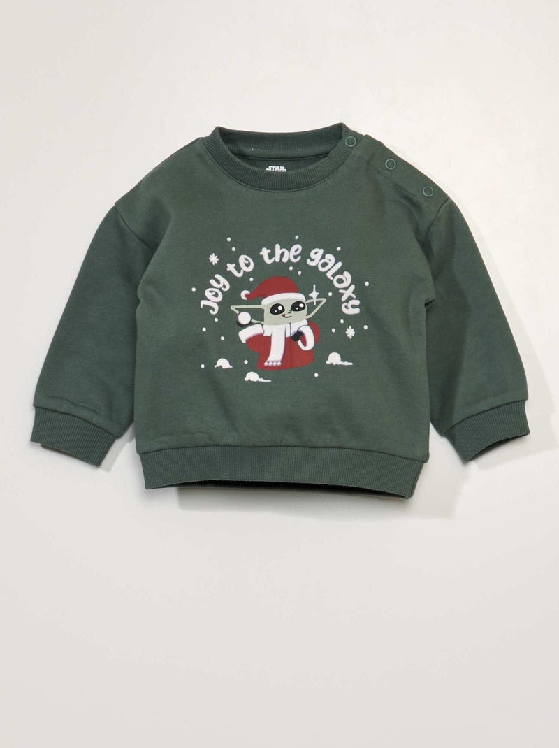 Katoenen kerstsweater 'Star Wars' GROEN - Kiabi