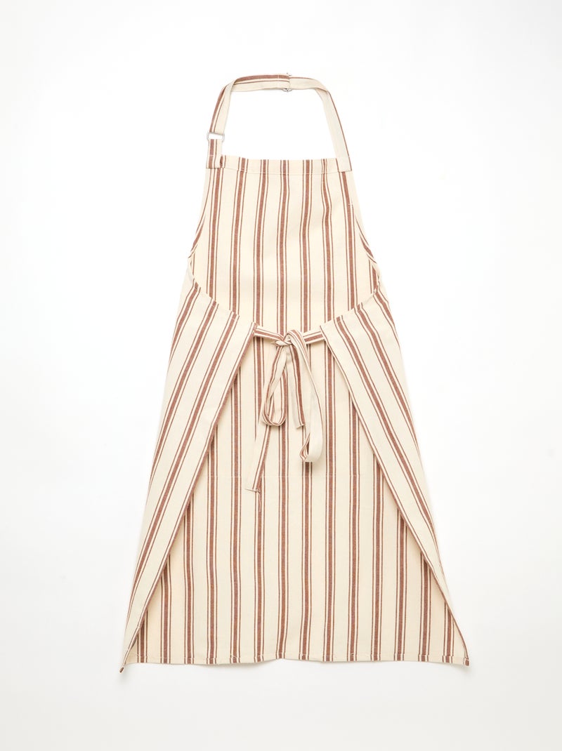 Katoenen keukenschort Bruin - Kiabi