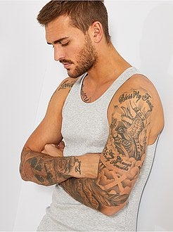 Katoenen mouwloze top - Kiabi