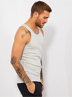 Katoenen mouwloze top - Kiabi