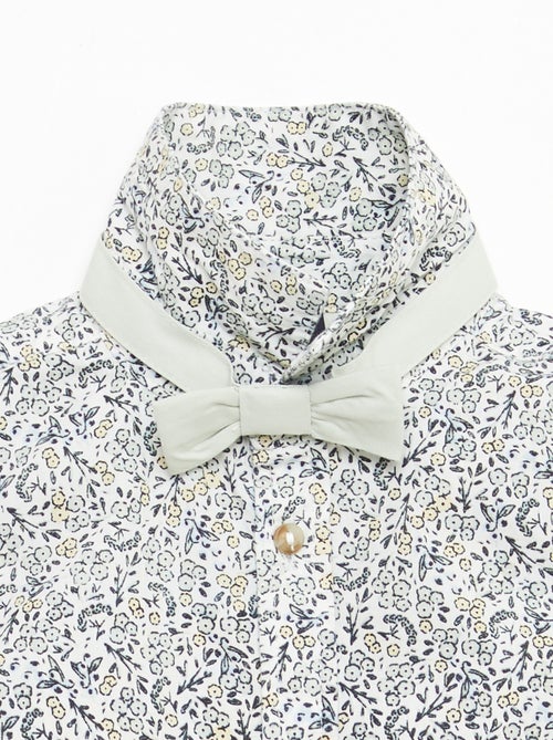 Katoenen overhemd met afneembare vlinderdas - Kiabi