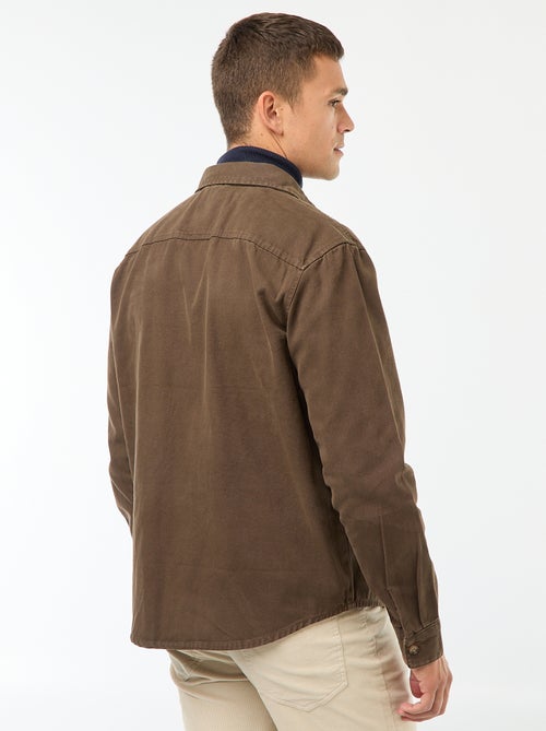 Katoenen overhemd met lange mouwen - Kiabi