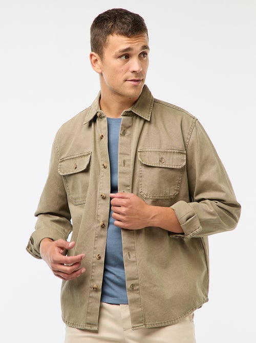 Katoenen overhemd met lange mouwen - Kiabi Katoenen overhemd met lange mouwen - Kiabi