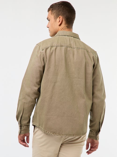 Katoenen overhemd met lange mouwen - Kiabi Katoenen overhemd met lange mouwen - Kiabi