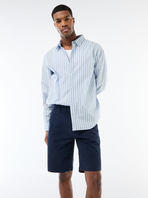 Katoenen overhemd met streepmotief - Kiabi