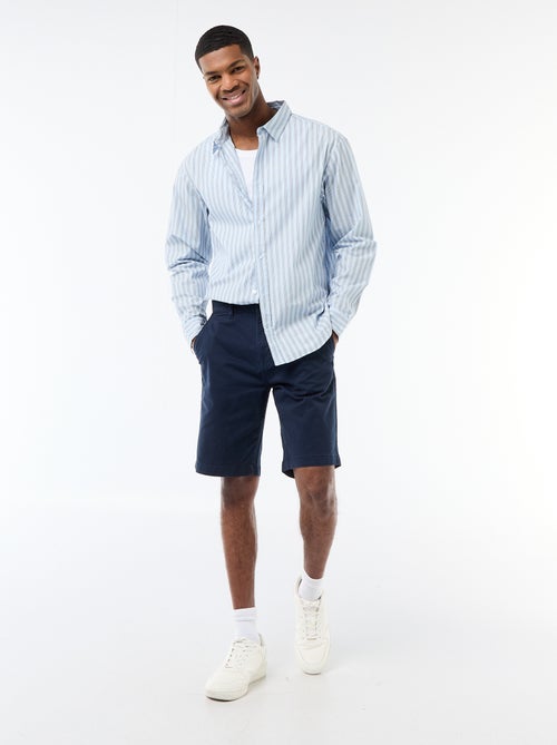 Katoenen overhemd met streepmotief - Kiabi