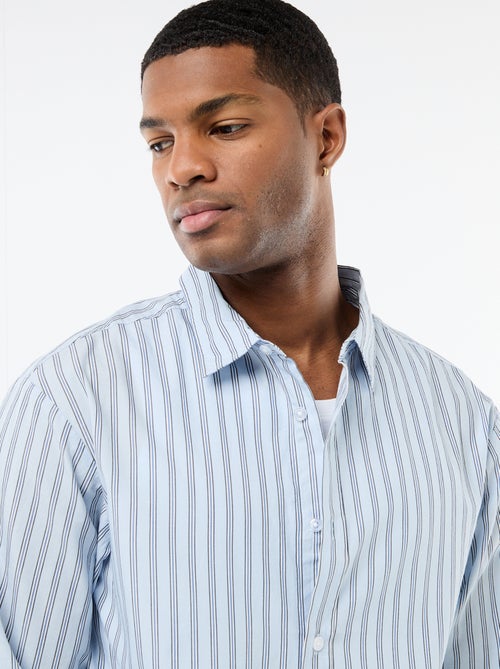 Katoenen overhemd met streepmotief - Kiabi