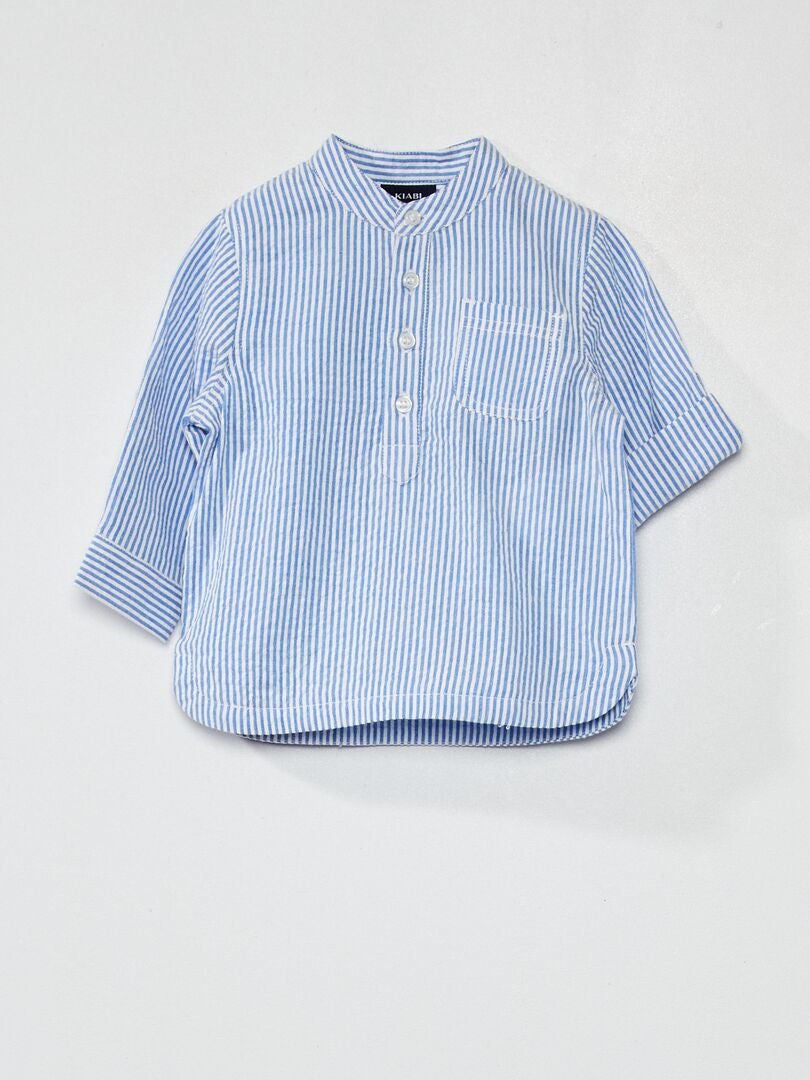 Katoenen overhemdje BLAUW - Kiabi