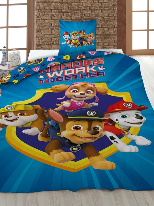 Katoenen PAW Patrol-dekbedset + 1 kussensloop - Kiabi