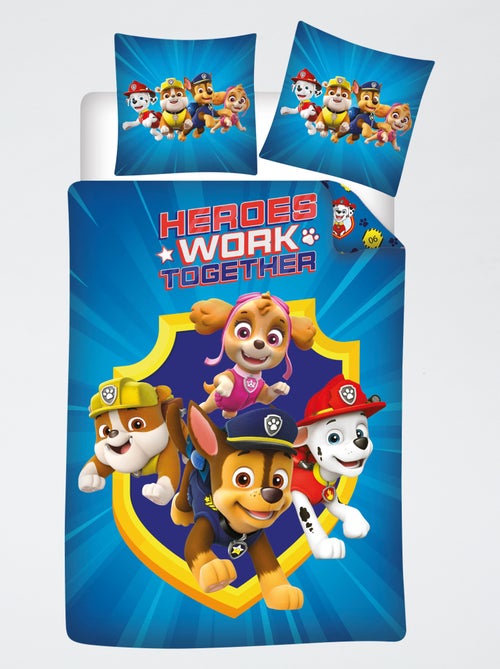 Katoenen PAW Patrol-dekbedset + 1 kussensloop - Kiabi
