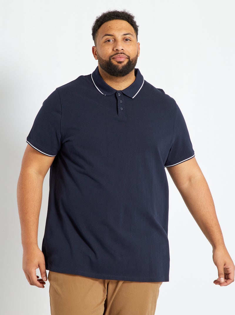 Katoenen polo BLAUW - Kiabi