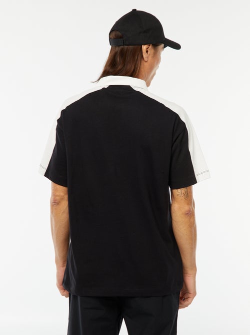 Katoenen polo in American baseball-stijl - Kiabi