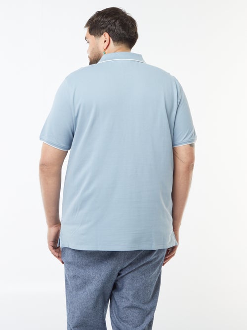 Katoenen polo met contrasterende details - Kiabi