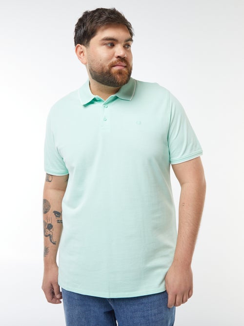 Katoenen polo met contrasterende details - Kiabi