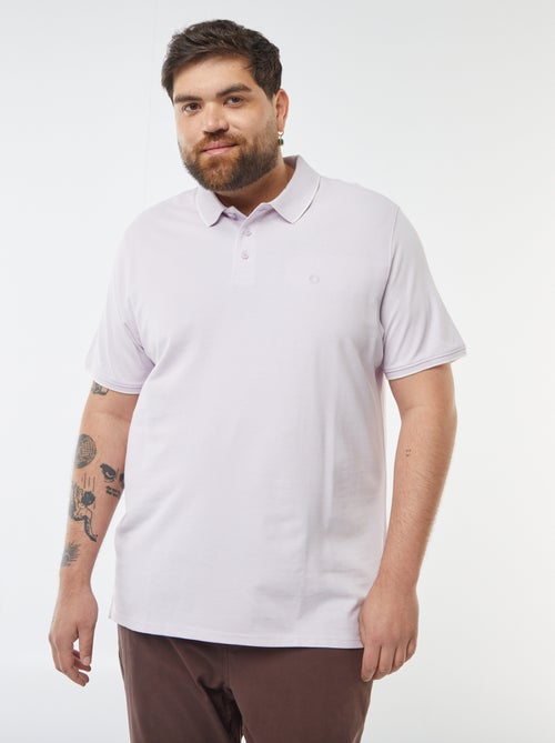Katoenen polo met contrasterende details - Kiabi