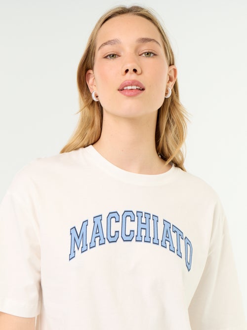 Katoenen pyjamaset - T-shirt + broek - Kiabi