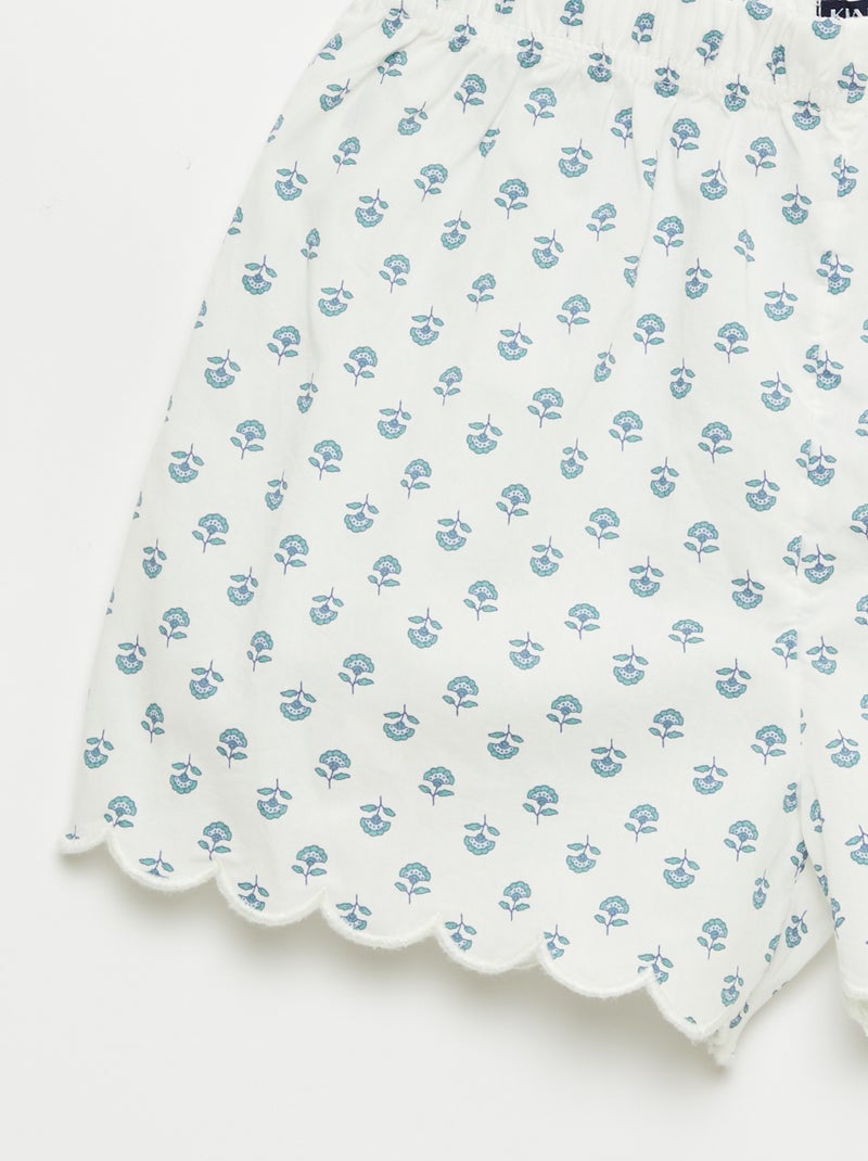 Katoenen pyjamaset Groen - Kiabi