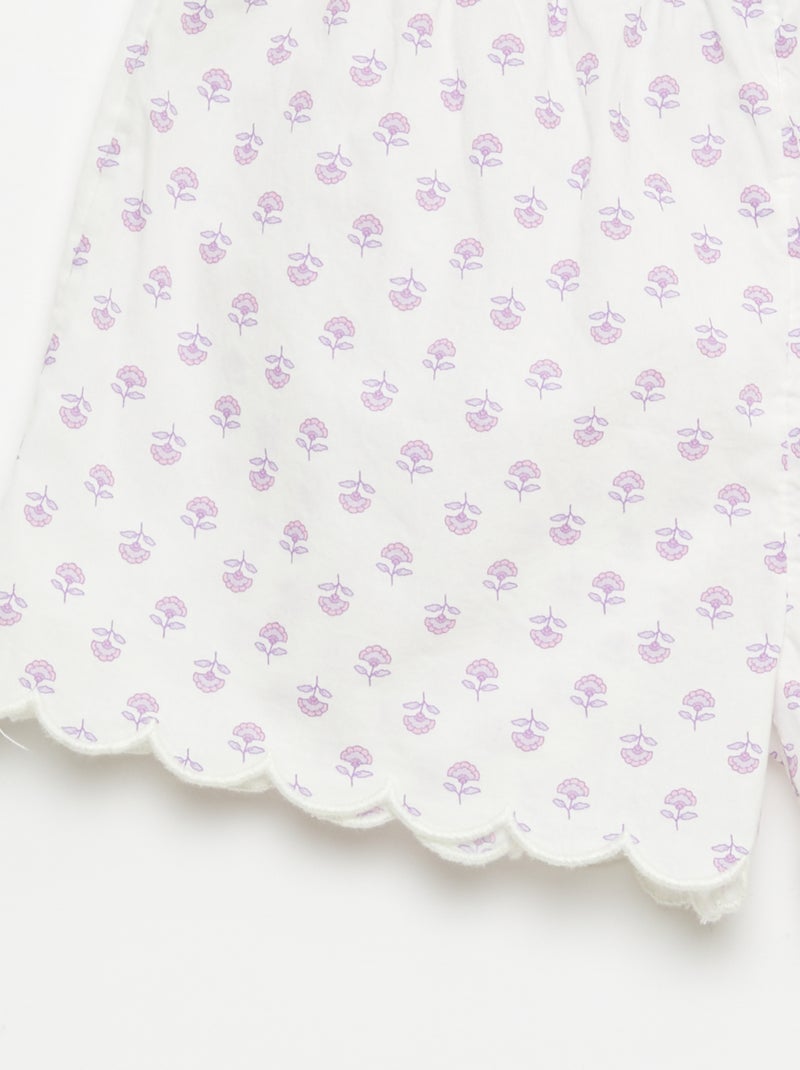 Katoenen pyjamaset Roze - Kiabi