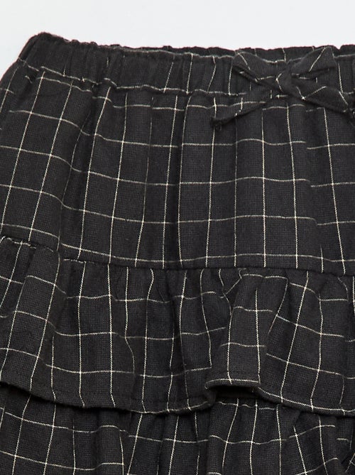 Katoenen rok met ruitjes - Kiabi