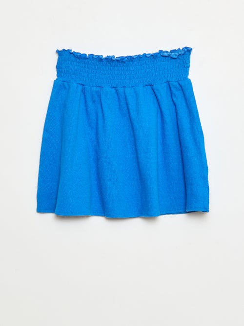 Katoenen rok van kreukeltricot - Kiabi