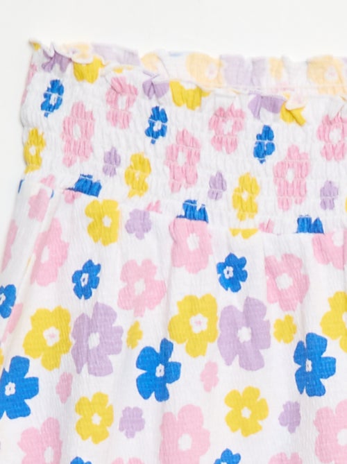 Katoenen rok van kreukeltricot - Kiabi