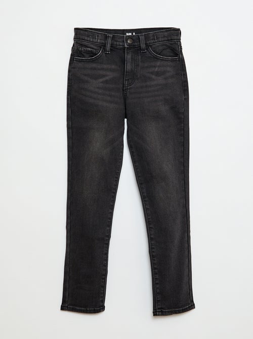 Katoenen slim-fit broek van stretchdenim - Kiabi