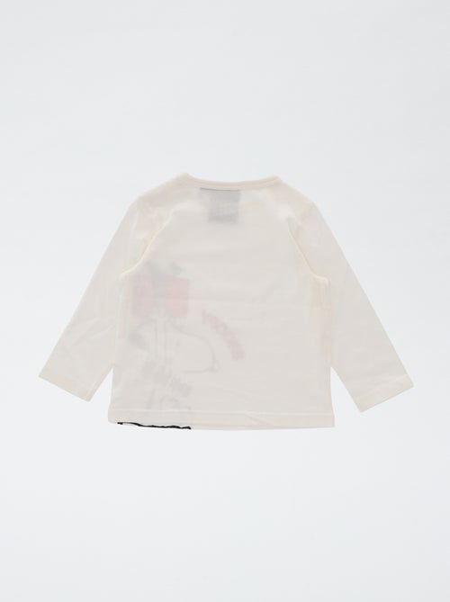 Katoenen Snoopy-pyjama met kerstprint - Kiabi