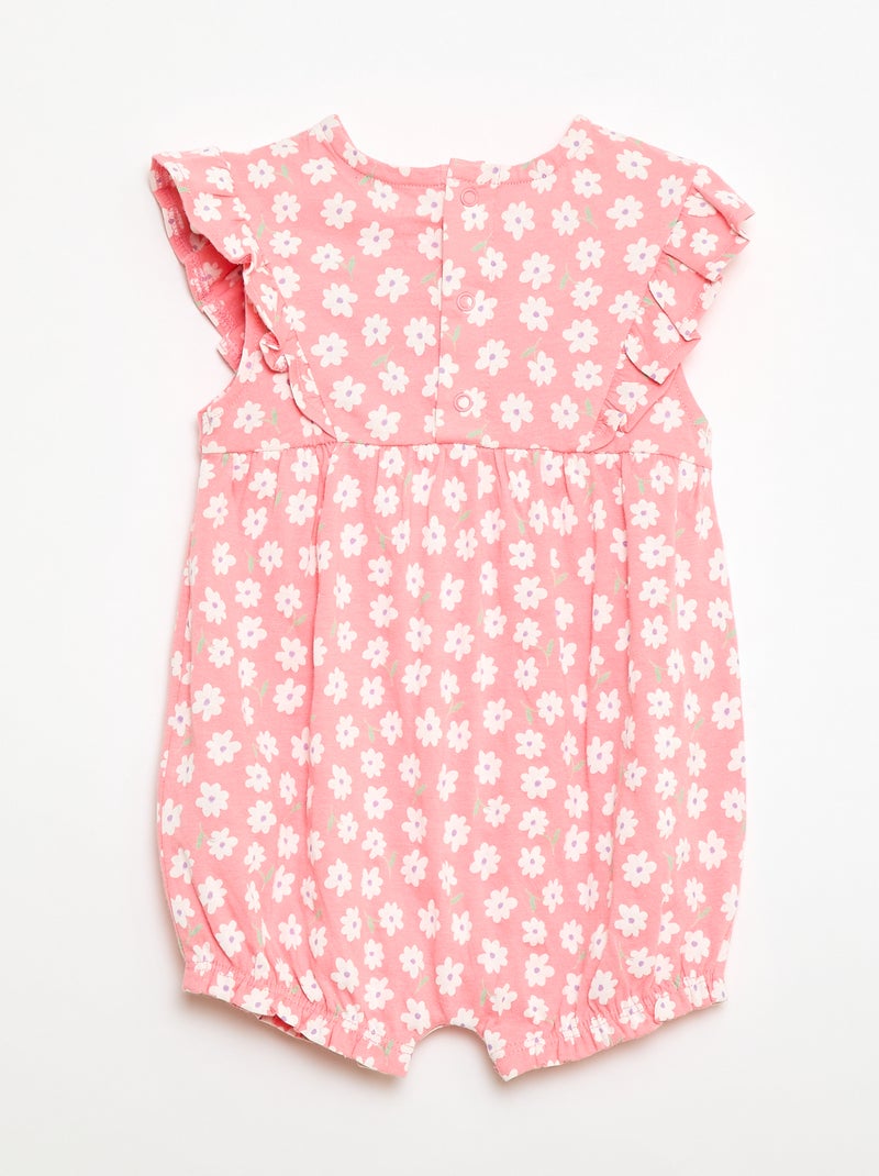 Katoenen speelpakje met print Rose - Kiabi