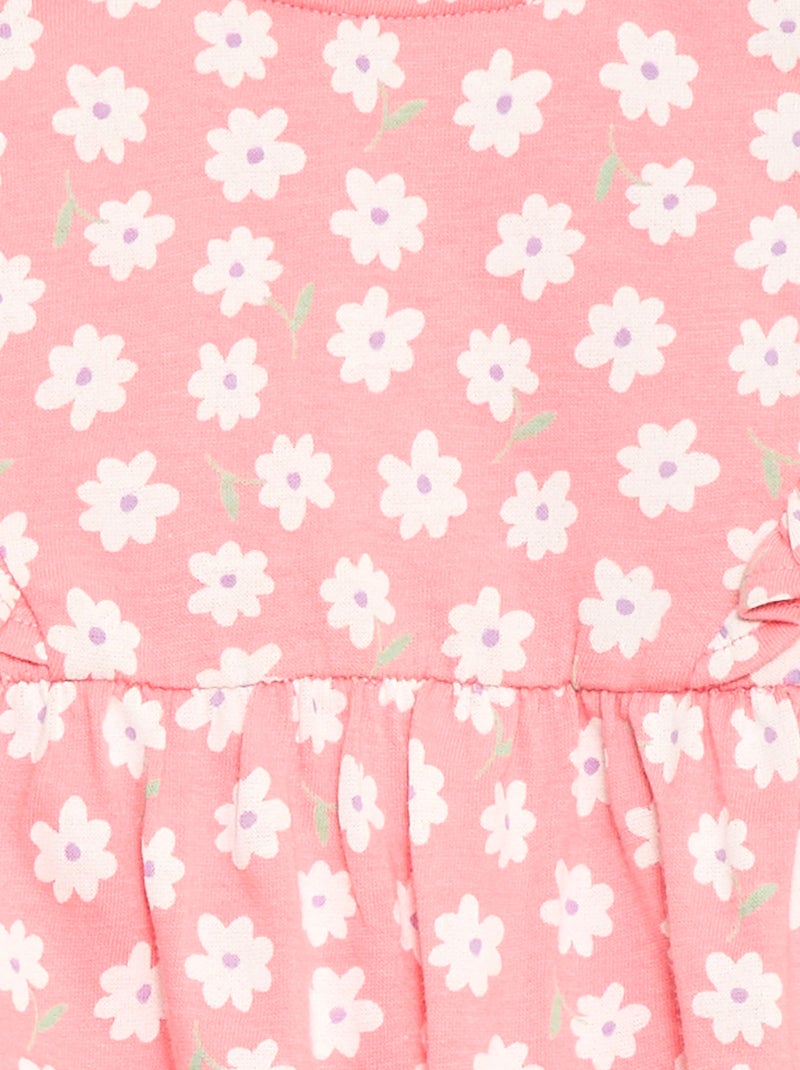 Katoenen speelpakje met print Rose - Kiabi