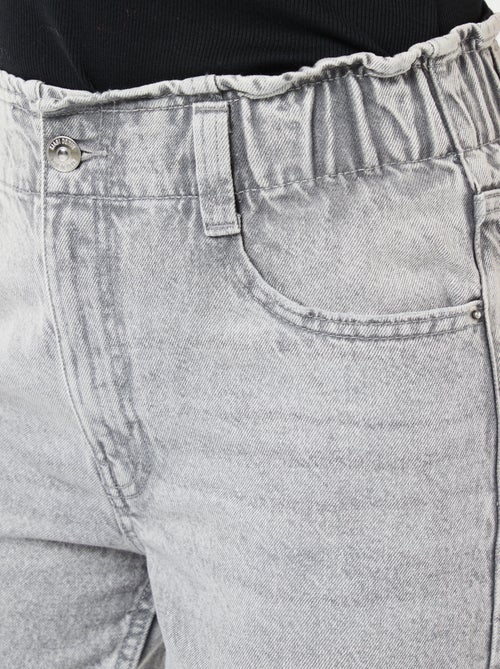 Katoenen spijkerbroek met wijde pijpen - Kiabi