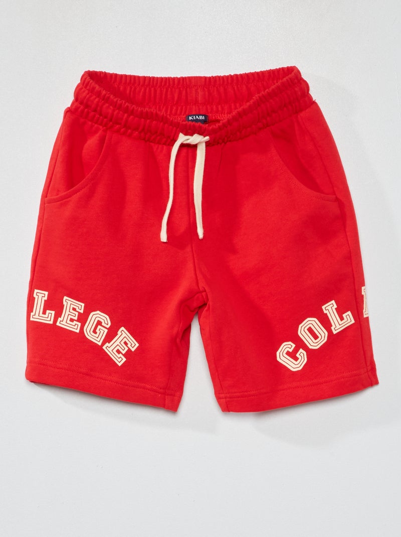 Katoenen sportshort WIT - Kiabi