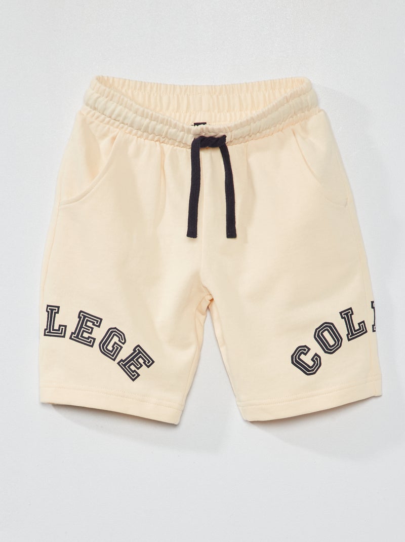 Katoenen sportshort WIT - Kiabi