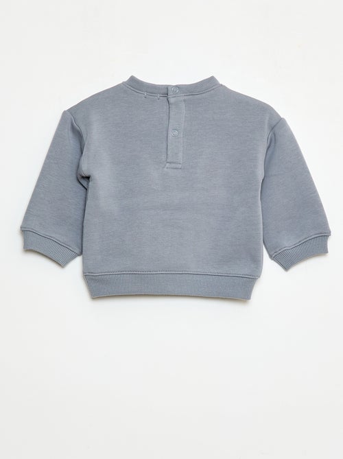 Katoenen sweater met applicatie - Kiabi