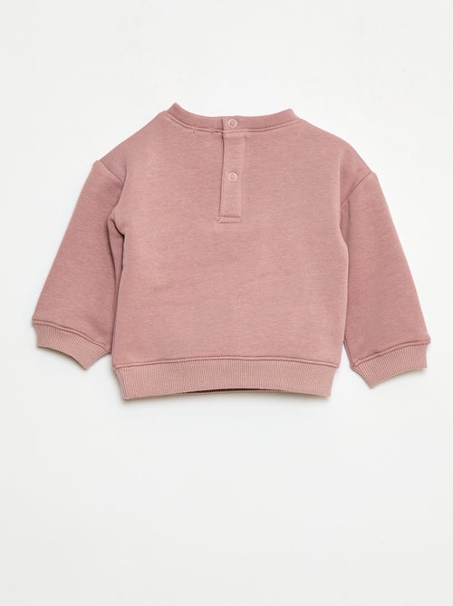 Katoenen sweater met applicatie - Kiabi