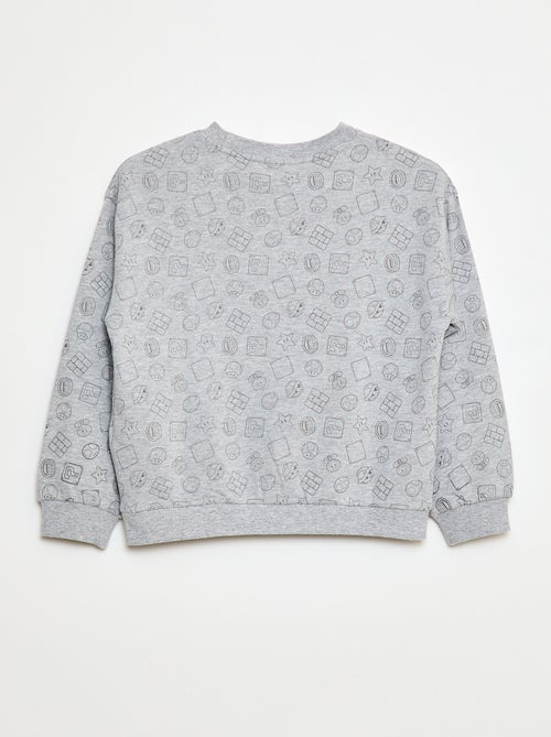 Katoenen sweater met print 'Fashion UK' 'Mario' - Kiabi