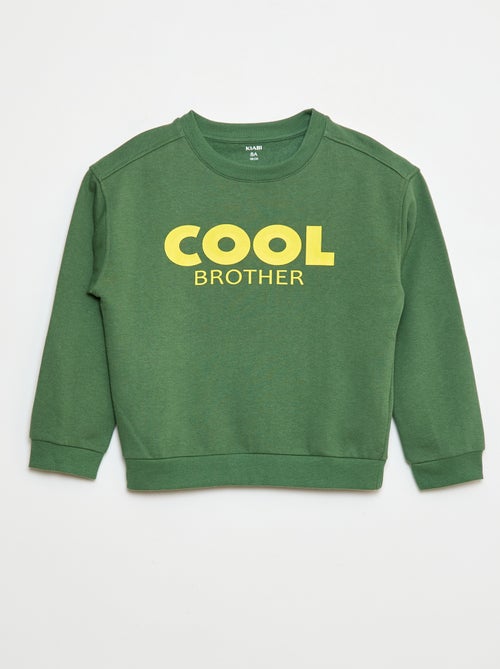 Katoenen sweater met print - Kiabi