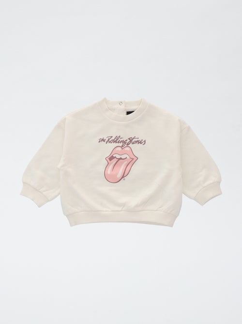 Katoenen sweater met The Rolling Stones-print - Kiabi