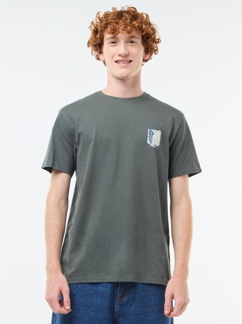 Katoenen T-shirt 'Attack on Titan' - Kiabi