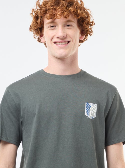 Katoenen T-shirt 'Attack on Titan' - Kiabi