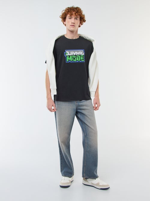 Katoenen T-shirt 'Fashion UK' 'Minecraft' - Kiabi