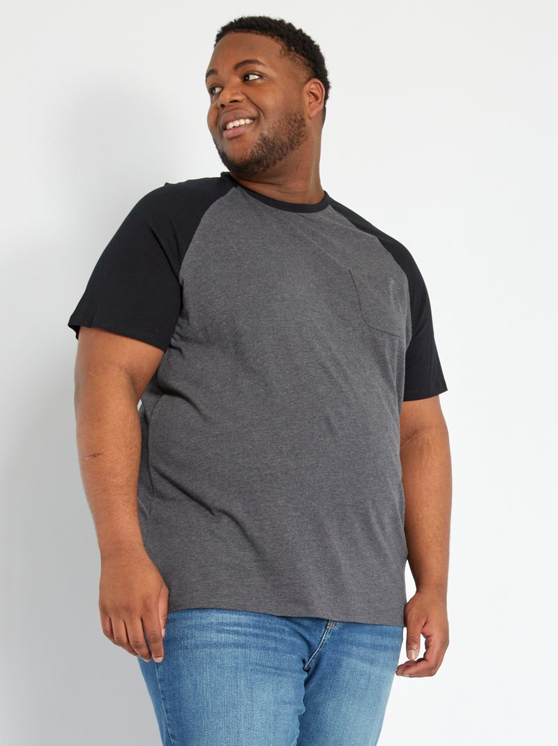 Katoenen T-shirt GRIJS - Kiabi
