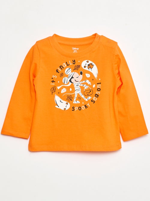 Katoenen T-shirt 'Halloween' 'Mickey' - Kiabi