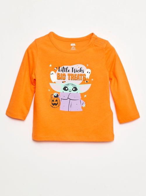 Katoenen T-shirt 'Halloween' Star Wars' 'Grogu' - Kiabi