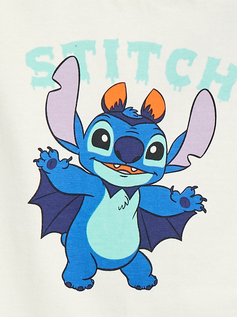 Katoenen T-shirt 'Halloween' 'Stitch' Wit - Kiabi